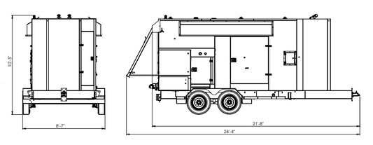 390kW 60Hz Oil and Gas Generator Set — Model M-GV22PU-DS-H4